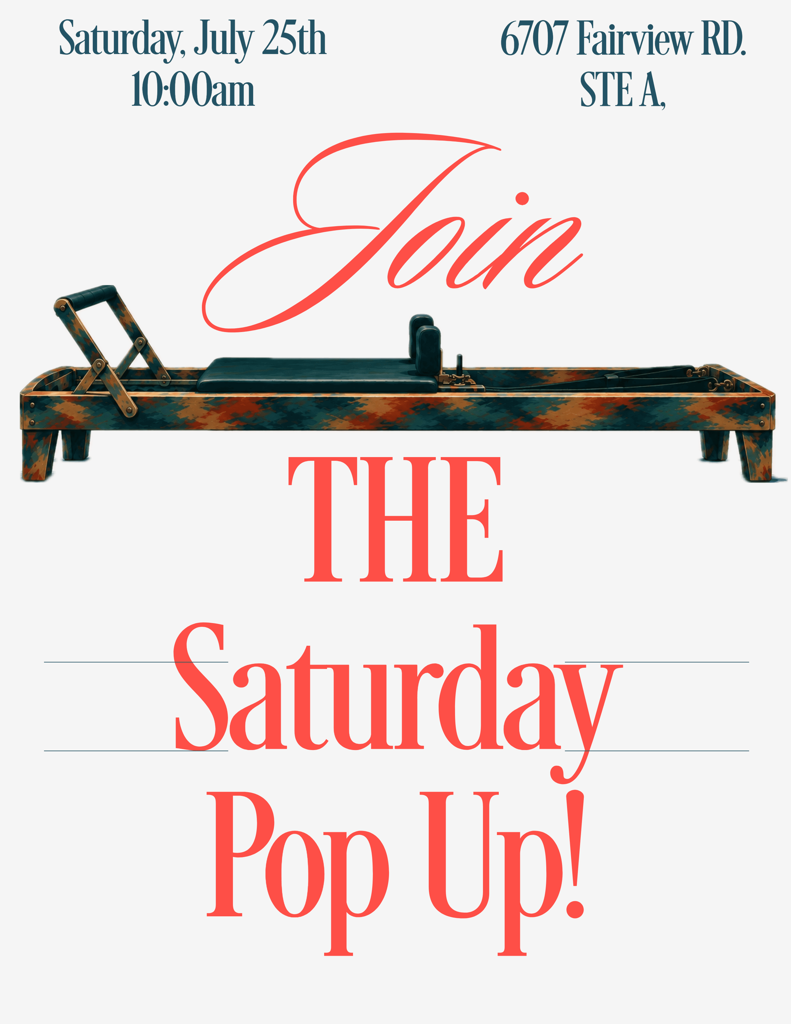 saturday pop up